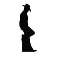 thumbnail image 1 of Advanced Graphics 2317 72 x 26 in. Cowboy Leaning Silhouette Cardboard Standup, 1 of 5