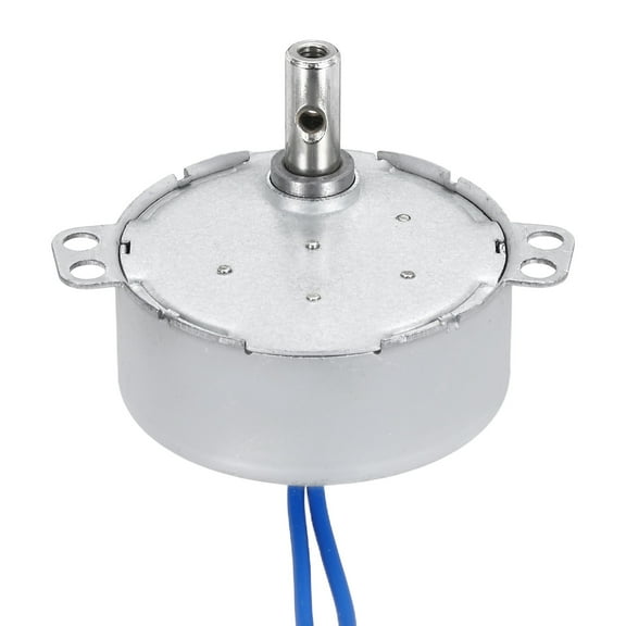 Uxcell Synchronous Motor, AC100-127V 50/60Hz 2.5-3 RPM CW/CCW 4W Low Speed Slow Rotating Turnable Motor for Electric Fan, Heater, Art Projects