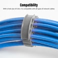 thumbnail image 4 of Peine De Alambre Para 30 Cables De Red, Herramienta De Organización De Gestión De Cables Con Diámetro De Orificio De 0.3 Pulgadas, Herramienta Del Organizador De Alambre Anti, 4 of 7