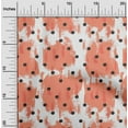 thumbnail image 2 of oneOone Cotton Poplin Dark Peach Fabric Polka Craft Projects Decor Fabric Printed By The Yard 42 Inch Wide, 2 of 6