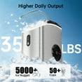 thumbnail image 2 of Philergo Nugget Ice Maker Countertop, 35lbs/24H with Self-Cleaning Function Pellet Ice Maker for Home, Kitchen, Office, Stainless Steel, 2 of 8