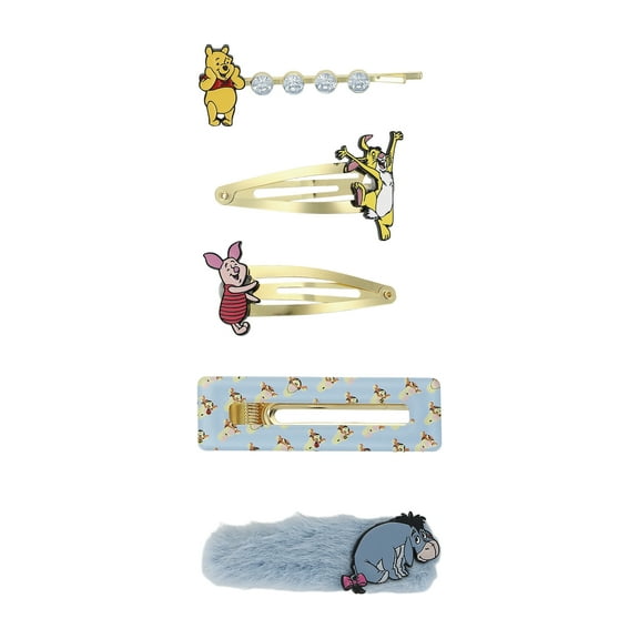 Winnie the Pooh Characters 5 piece Hair Clip Set