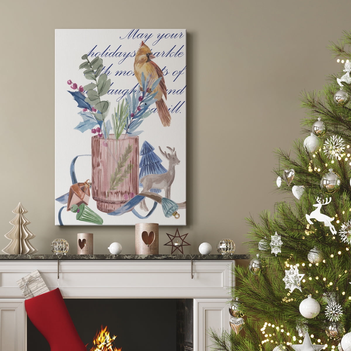 Warm Wishes Collection B- Gallery Wrapped Canvas