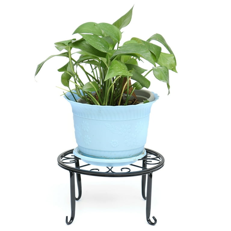 Wrought Iron Pot Plant Stand Flower Shelf Indoor Outdoor Garden Decor 24*24*13cm Wrought Iron Pot Plant Stand Flower Shelf Indoor Outdoor Garden Decor 24*24*13cm