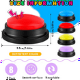 thumbnail image 2 of 8 Pcs Boutons de Réponse Buzzers Buzzer de Jeu Enregistrable pour Fête d'Équipe de Noël, 2 of 7