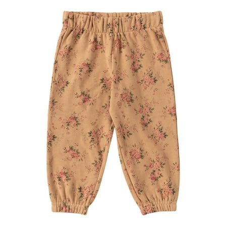 

KIDPIK Girls Pull On Floral Fleece Sweatpants Size: 12 Months - XXL (16)