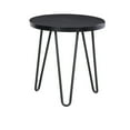 thumbnail image 3 of Modern 3 Piece Coffee End Table Set, Hairpin Legs, Jet Black Composite Wood- Saltoro Sherpi, 3 of 5