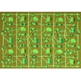 thumbnail image 1 of Ahgly Company Indoor Rectangle Abstract Green Contemporary Area Rugs, 6' x 9', 1 of 1
