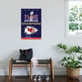 thumbnail image 3 of NFL Kansas City Chiefs - Super Bowl LVIII Team Logo Canvas Wall Poster, 22.375" x 34", 3 of 4