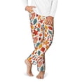 thumbnail image 2 of Susaid Autumn Leaves Print Soft Teen Sleep Pants, Long Pajama Bottoms with Two Pockets and Elastic Waist, Designed for Ages 5-16-Large, 2 of 6
