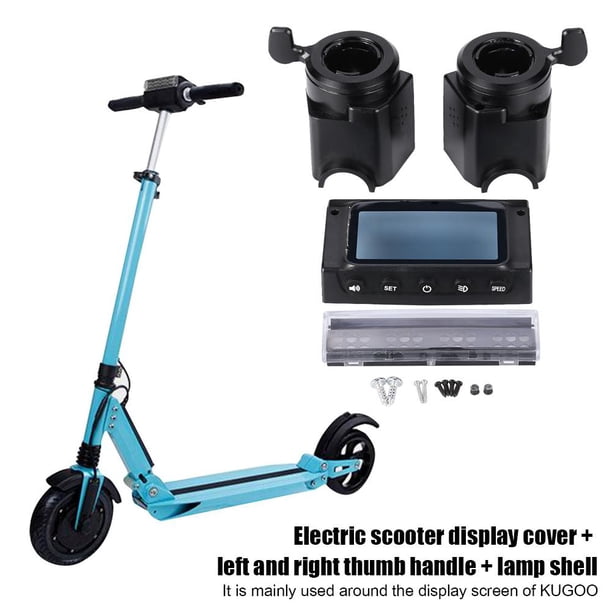 Cubierta de pantalla de scooter eléctrico + 2 manijas de pulgar + carcasa de lámpara para Kugoo S1 S2 S3 Likrtyny paseo en bicicleta