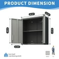 thumbnail image 5 of Tcbosik Wall Mounted Storage Cabinet, Metal Tool Cabinet with Adjustable Shelf and 2 Lockable Doors, Easy to Assemble, Black & Gray, 5 of 9