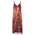 thumbnail image 4 of Christmas Snowmen Sleeveless Dress Woman Fashion Long Dresses Women's Summer Suit Dress Summer 2025 Women, 4 of 7