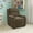 Brown Microfiber, variant on BizChair Deluxe Padded Contemporary Hot Pink Vinyl Kids Recliner with Storage Arms
