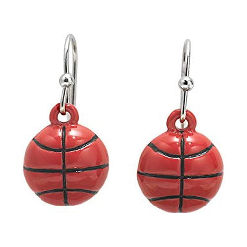 GIMMEDAT Basketball Enamel Dangle Drop Earrings Jewelry