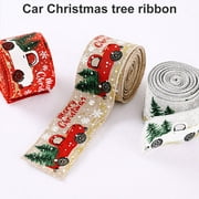 Christmas ribbon Christmas tree ribbon Christmas burlap ribbon Christmas car ribbon Christmas tree burlap ribbon