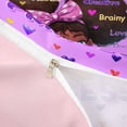 thumbnail image 4 of Castle Fairy Black Kawaii Princess Bedding,Polka Dot Bow Art Duvet Cover Full,Purple,Pink Reversible,1 Duvet Cover and 2 Pillowcases, 4 of 6