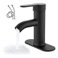 thumbnail image 1 of Lavabo Grifo Baño Llave Monomando Fregadero Inoxidable Acabado Mate Xtellar Color Negro, 1 of 3