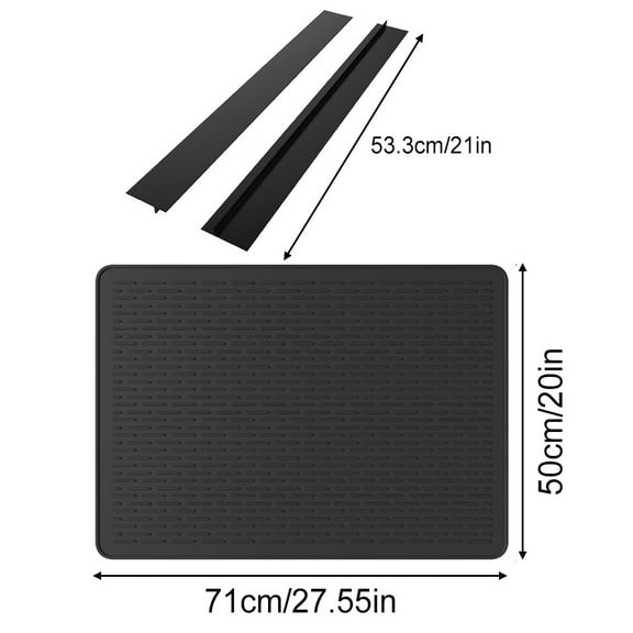 Large Silicone Heat Resistant Mat For Kitchen Countertop And Stove Top Use