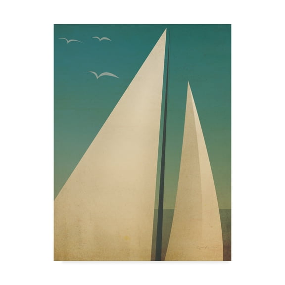Trademark Fine Art 'Sails I' Canvas Art by Ryan Fowler