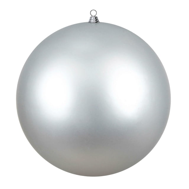Adorno Navideño Bola Gigante Vickerman Plata Mate 20 cm