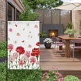 thumbnail image 4 of Mother's Day Flowers House Flag 28 x 40 Inches, Watercolor Vintage Red Pink Carnations Floral Weather Proof Outdoor Patio Flags Double Sided Small House Decoration for Yard Lawn Outside Home, 4 of 9