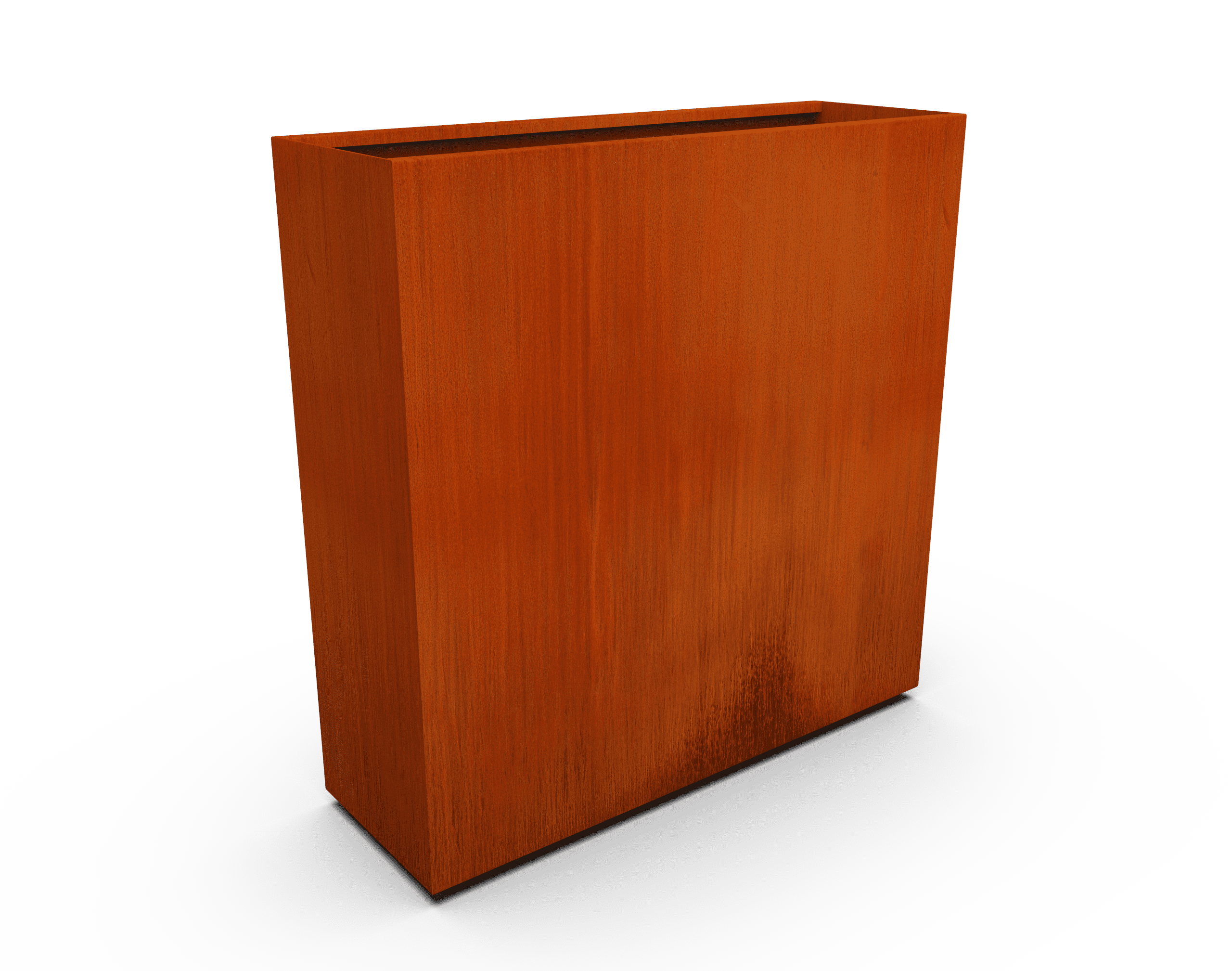 PLANTERCRAFT Corten Steel metal planter box, Rectangular sizes, Modern garden steel planters For