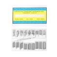 thumbnail image 1 of EeaseCA 1 Set of Durable Watch Repair Kit Watch Kit Bag Watch Strap Band Spring Bar Link Pin Remover Tool Repair Tools for Home Watchmaker (8MM-25MM Silver), 1 of 8
