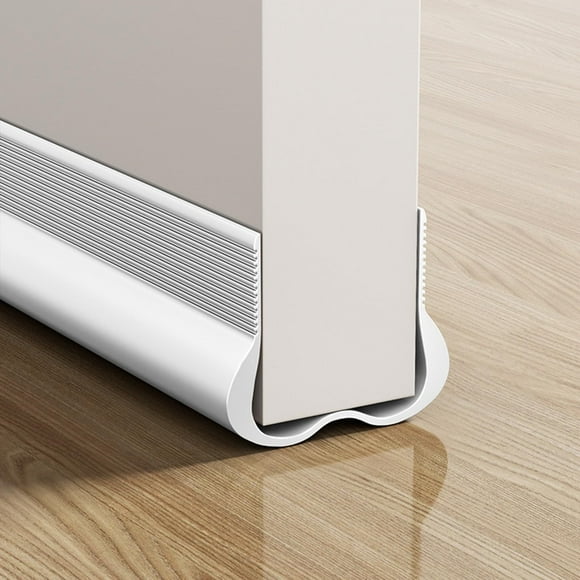 Door Draft Stopper, Weather Stripping Door Seal, Under Door Draft Blocker Insulator Doors Sweep Weather Stripping Noise Stopper Strong Adhesive, 1 Pcs, 1.77x36x1.18"(White)