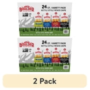 (2 pack) Boulder Canyon Kettle Style Potato Chips Variety Pack, 1.5 oz - Pack of 24