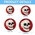 thumbnail image 6 of Stained Glass Window Hanging - Halloween Decoration White Skeleton Skull Suncatcher for Door Garden Spooky Red Sun Catchers Gothic Decor Horror Gifts for Women Men Friend Boy, 6 of 6