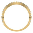 thumbnail image 4 of 0.36 ctw Wedding Band for Women - 14K Yellow Gold Simulated Diamond Stackable Eternity Ring, 4 of 7