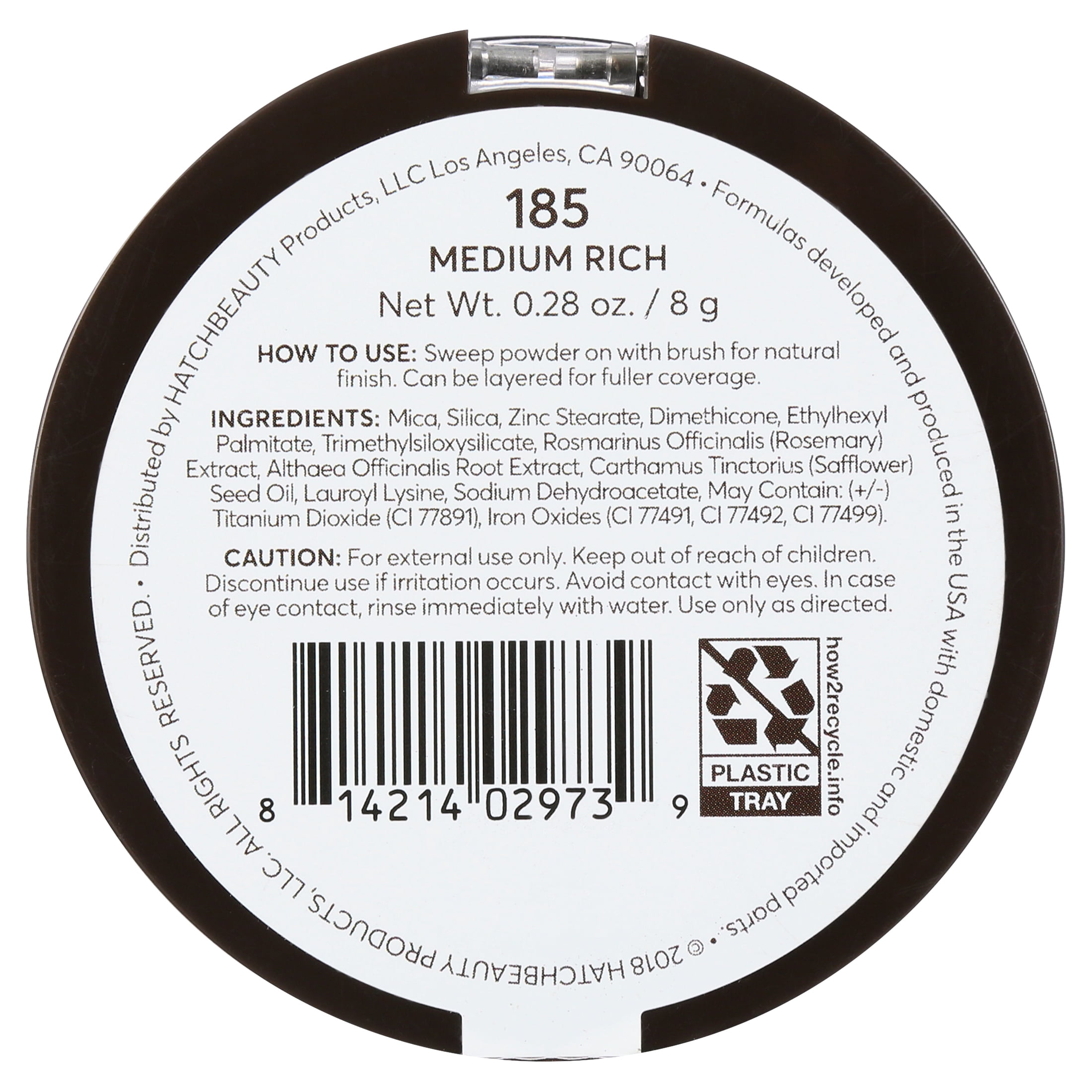 found Mattifying Powder Foundation with Rosemary, 185 Medium Rich, 0.28 fl oz