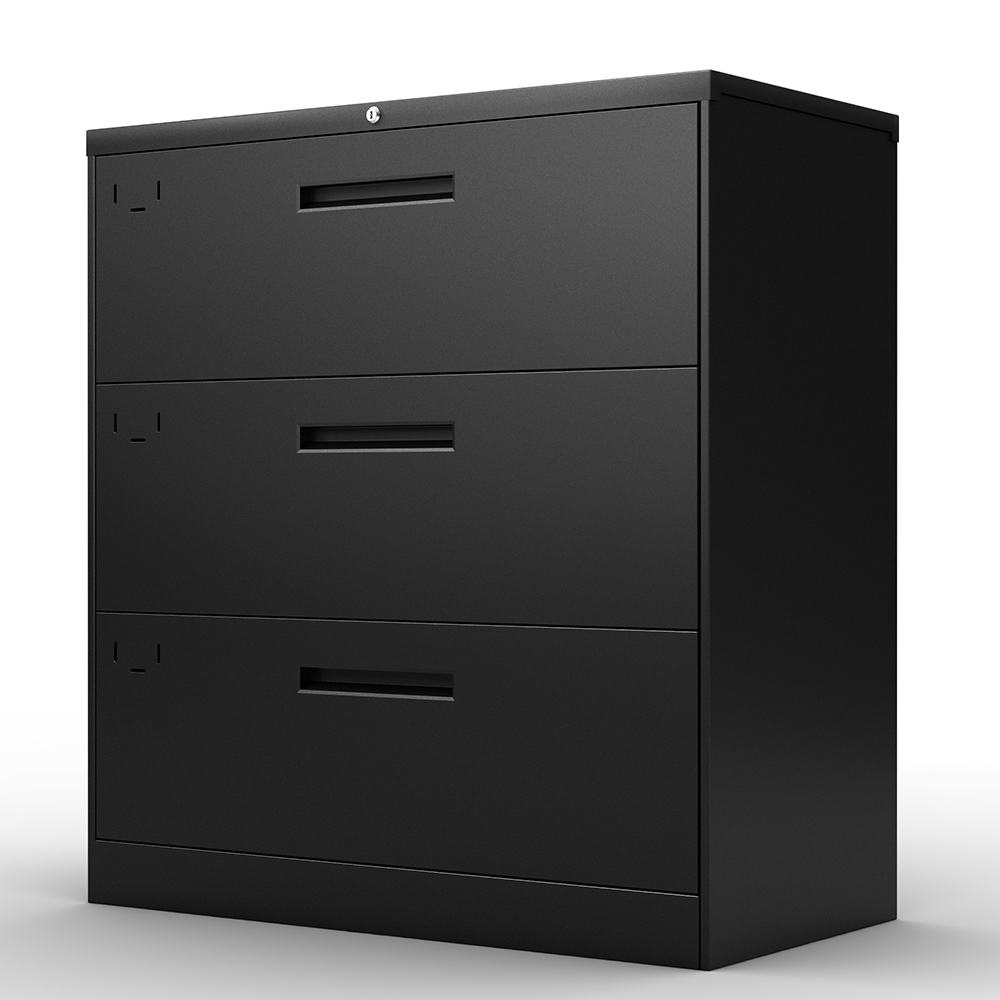 Lowestbest Vertical File Cabinet Organizer Legal Letter File Lateral File Storage Cabinet 3 Drawer With Lock For Office Or Home Black Walmart Com Walmart Com