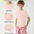 thumbnail image 5 of Boy's Girls 50+ Rash Guard Swim Shirts Kids Teens Short Sleeve T Shirt Fishing Surfing Water Beach Tops Running Workout Gym Active Tee Shirt, 5 of 9