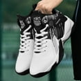 thumbnail image 2 of Bolognifi Men's High Top Basketball Sports Shoes Fashionable Anti Slip Basketball Boots, 2 of 8