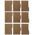 thumbnail image 4 of 18Pcs Binder Dividers A5 Kraft Page Markers Binder Accessories Binder Classification Tabs, 4 of 8