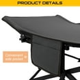 thumbnail image 6 of FICISOG Folding Camping Cots for Adults, 900lbs Heavy Duty Sleeping Cots with Mattress and Carry Bag, Oversized Camping Guest Bed - Black Cot with Gray Mattress, 6 of 12