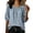 Dark Gray, variant on Womens Summer Linen Tops 3/4 Sleeve Crew Neck Pullover Shirts Dressy Casual Loose Tunic Solid Color Blouses