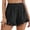 Black, variant on BAKREP Summer Shorts for Women Boho Elastic Waist Ruffle Casual Hollow Out Embroidered Beach Bottoms with Pockets