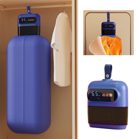 JahyShow Portable Clothes Dryer, Mini/Compact Dryer for Apartment, RV, Travel Fast-Drying Machine with Adjustable Timer Hassle-Free Setup
