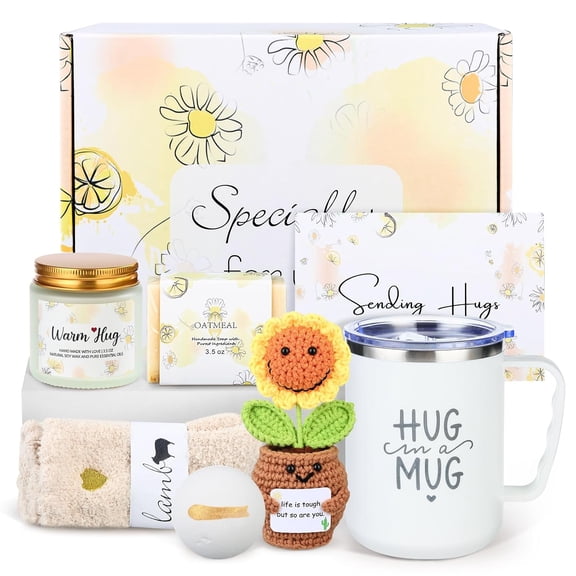 Get Well Gifts Baskets for Women - Care Package After Surgery Recovery Gifts,Feel Better Set Thinking Of You Self Care Gifts for Women Sympathy Box for Sick Friend Post Surgery