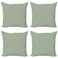 thumbnail image 1 of Ambesonne Geometric Throw Pillow Cover 4 Pack, Vintage Rhombus Stripes, 24", Pale Sage Green, 1 of 2