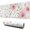 Red Rose Flowers, variant on Rose Flowers mouse Padswaterproofwashable for Office Home Work GamingmousepadsRubber Base Mousepad with Stitched Edges 31.5x11.8inches