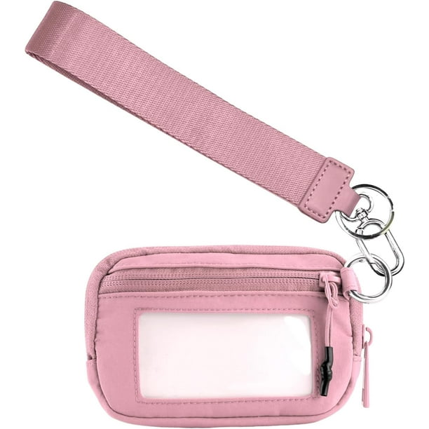 Cartera Iris xinyu para mujer Con llavero 5,9 x 3,5 pulgadas Rosa
