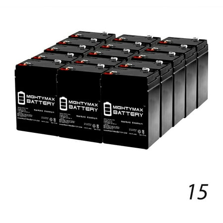 Ups Part - 6V 4.5Ah Compatible UPS Battery for APC SMART-UPS 250 - 15 Pack
