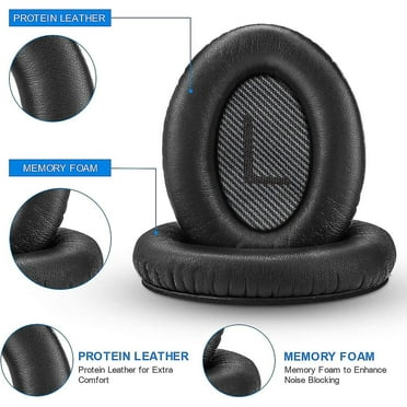 Bose Quiet Comfort 35 Replacemen Ear Cushions Kit Soft Protein Leather Replacement Ear Pad For Bose Qc 35/25 / 15 Qc2 / Ae2 / Ae2i / Ae2w / Sound Link