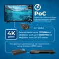 thumbnail image 3 of OREI 4K 1x4 HDMI Extender Splitter Multiple Over Single Cable CAT6/7-Upto 100 ft PCM 2.0 Audio, 3 of 10