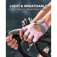 thumbnail image 4 of Guantes de entrenamiento VINSGUIR transpirables para mujer, color rosa, talla L, 4 of 7