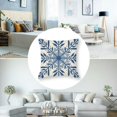 thumbnail image 5 of nygtbtfer Christmas Pillow Covers Blue Christmas Decorations Snowflake Throw Pillow Covers&nbsp;Winter Holiday Decor Cushion Case for Sofa&nbsp; 18x18in, 5 of 7